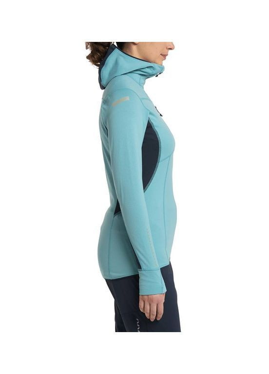Кофта жіноча трекінгова флісова з капюшоном L.I.M Mid Comp Hood Women's у блакитному кольорі No Brand (366216845)