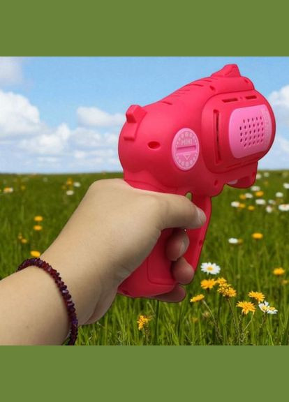 Пистолет с мыльными пузырями розовый (на батарейках) MIC (372822321)