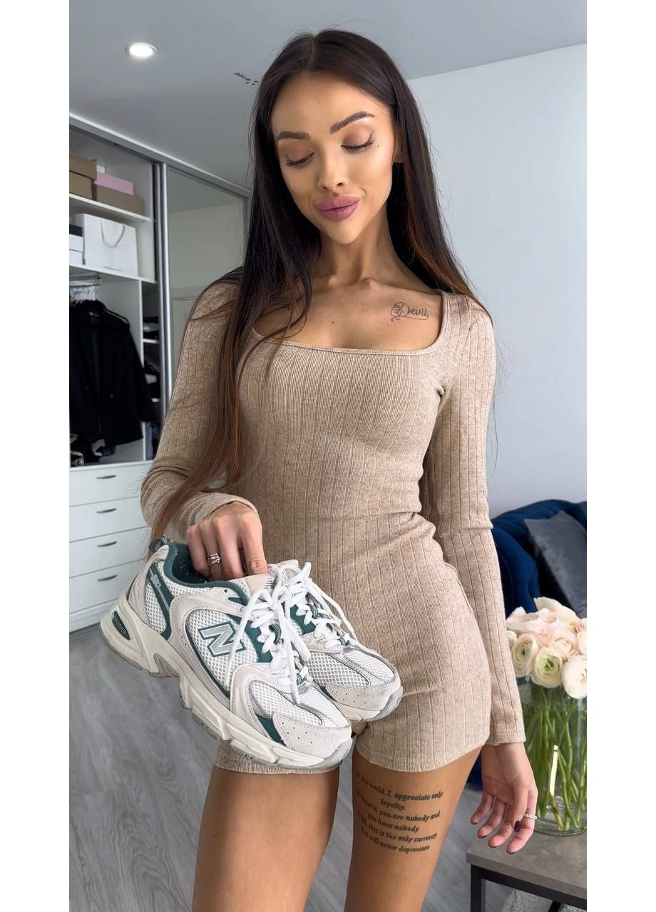 Бежева домашній комбінезон з ангори Osoblyva