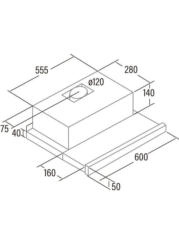 Витяжка TF-5260 WH CATA (322913373)
