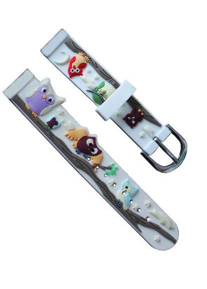 Часы детские наручные Совушки. Белый NEWDAY (362413727)