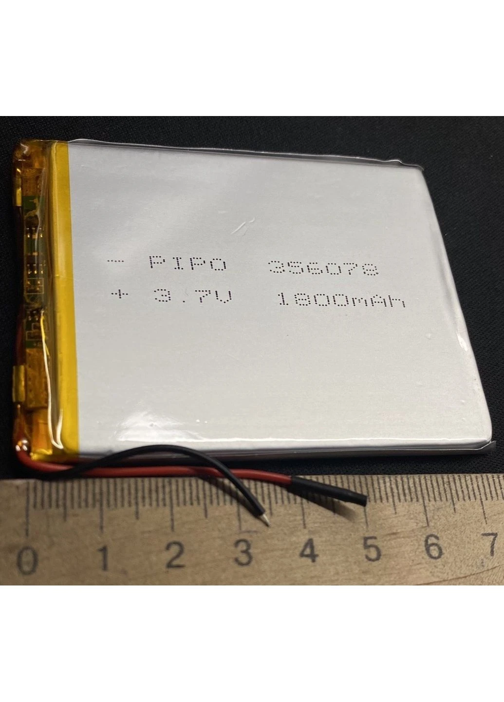 Літій-полімерний акумулятор 356078 3,7v 1800mAh зі схемою захисту Voltronic (370967576)