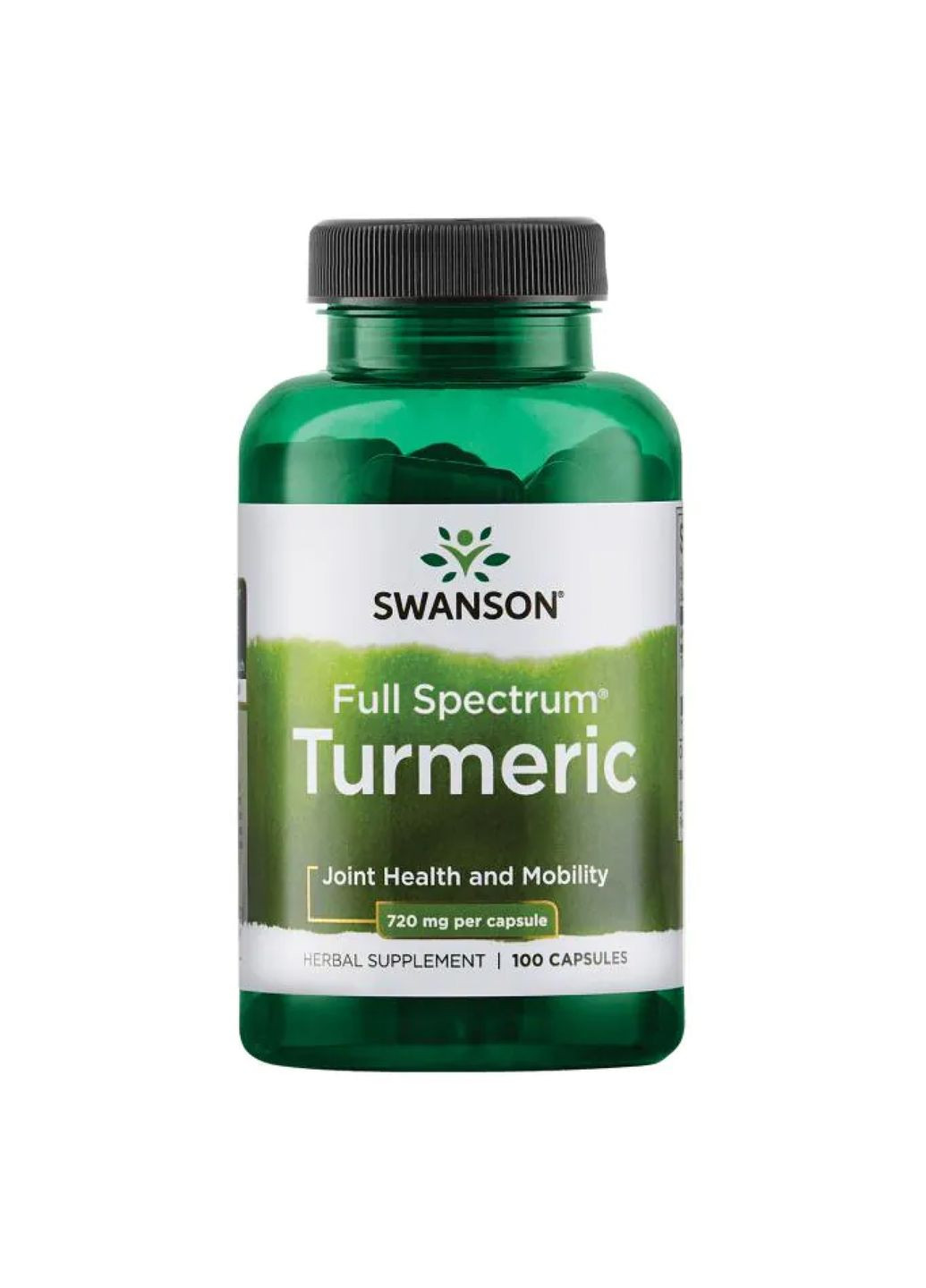 Капсулы куркумы для суставов и кожи 720 мг 100 капсул антиоксиданты Swanson (367958049)