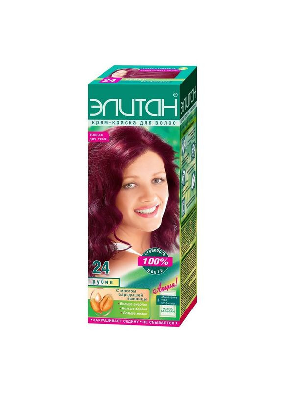 Краска для волос Элитан 24 Рубин Комбі (335869238)