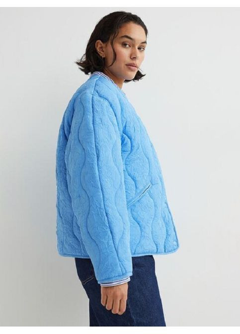 Блакитна демісезонна куртка H&M