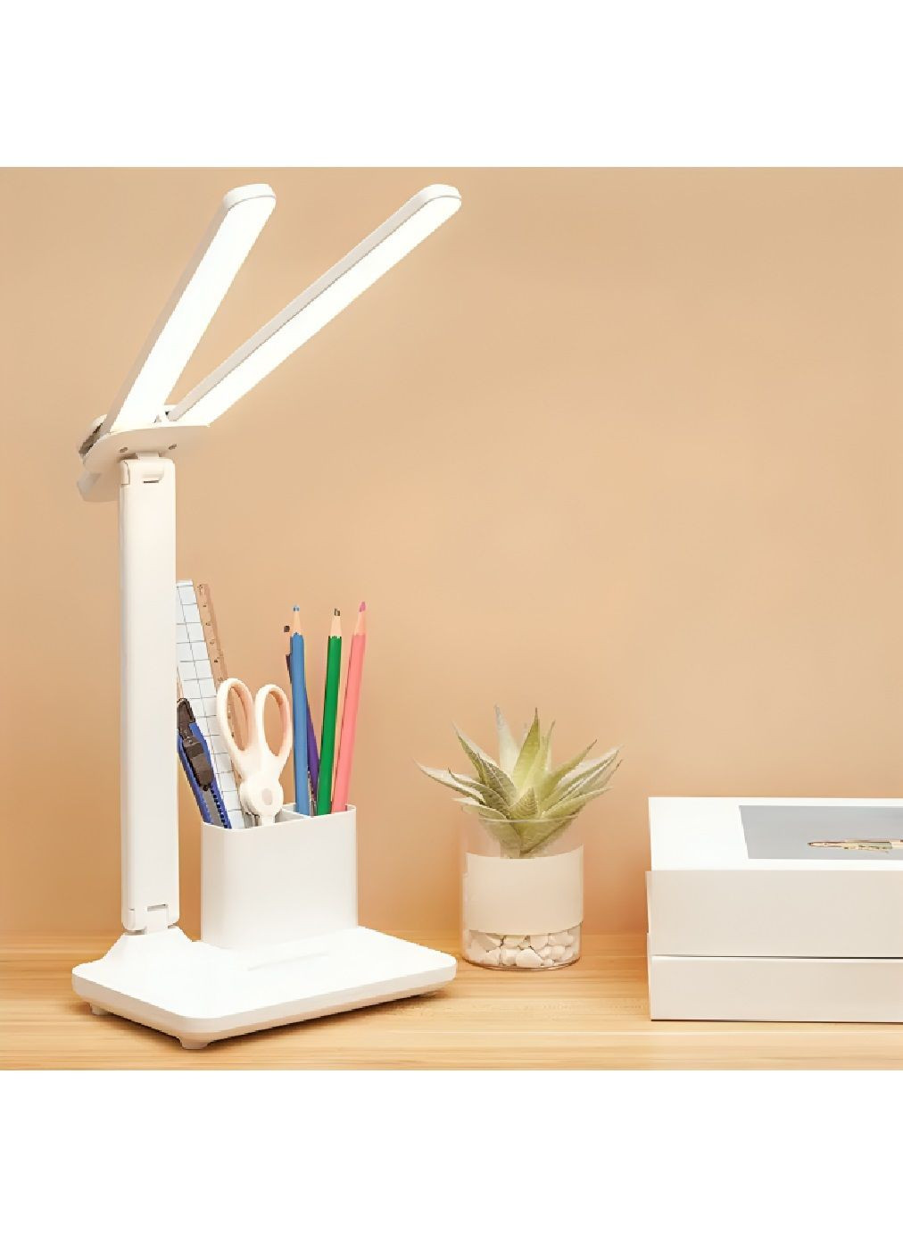 Комплект сенсорная аккумуляторная лампа с держателем для телефона со светодиодной самоклеящейся лентой 5 метров (480401-Prob) Unbranded (335003929)