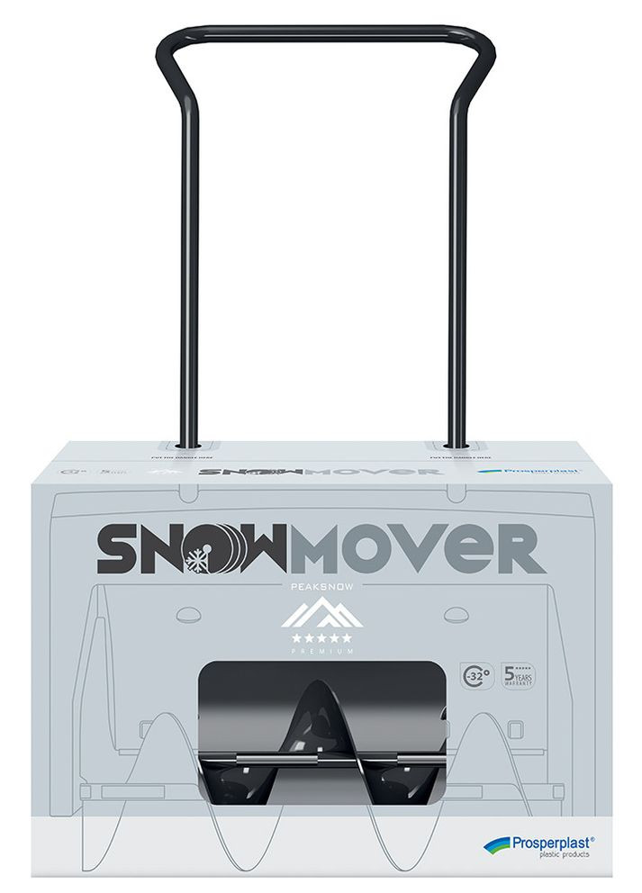 Лопата-снегоочиститель Prosperplast с ротором для уборки снега пластиковый ковш металлическая ручка ProDobro (367267742)