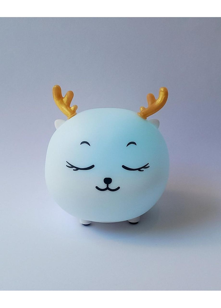 Силіконовий дитячий нічник Оленятко EL-543-24 з акумулятором No Brand (300232548)