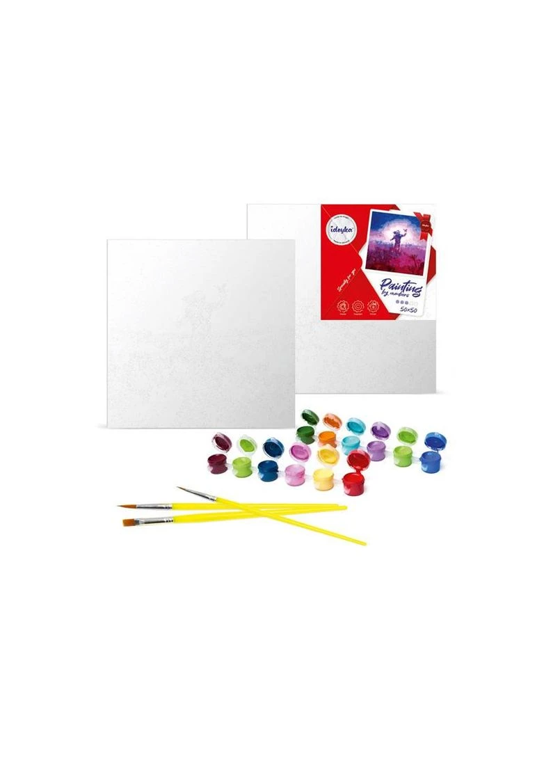 Набор для росписи по номерам 50x50 см. KHO8541 "Мяу" IDEYKA (389886486)