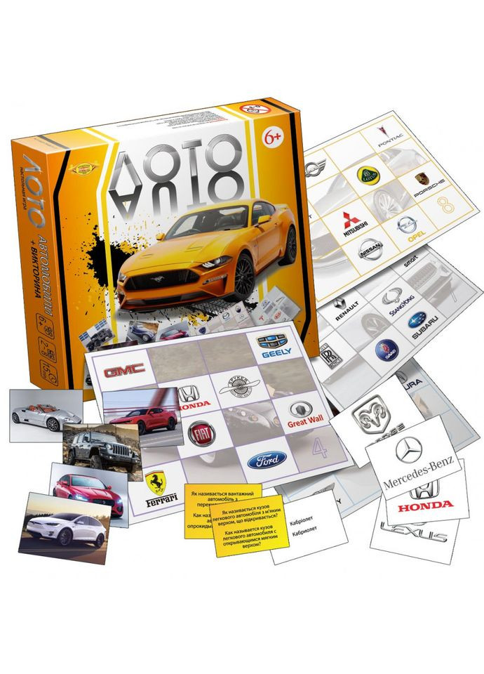 Игра Лото. Автомобили + Викторина" MKB0110 Мастер (301790512)