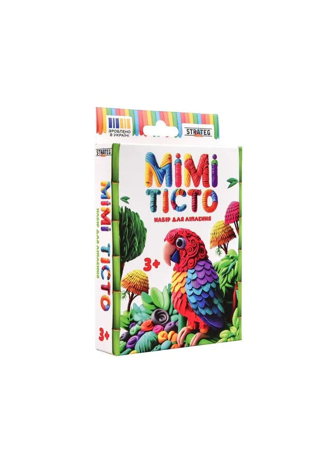 Набор для лепки пластилин "Мими тесто Попугай" 31056 Strateg (381340441)