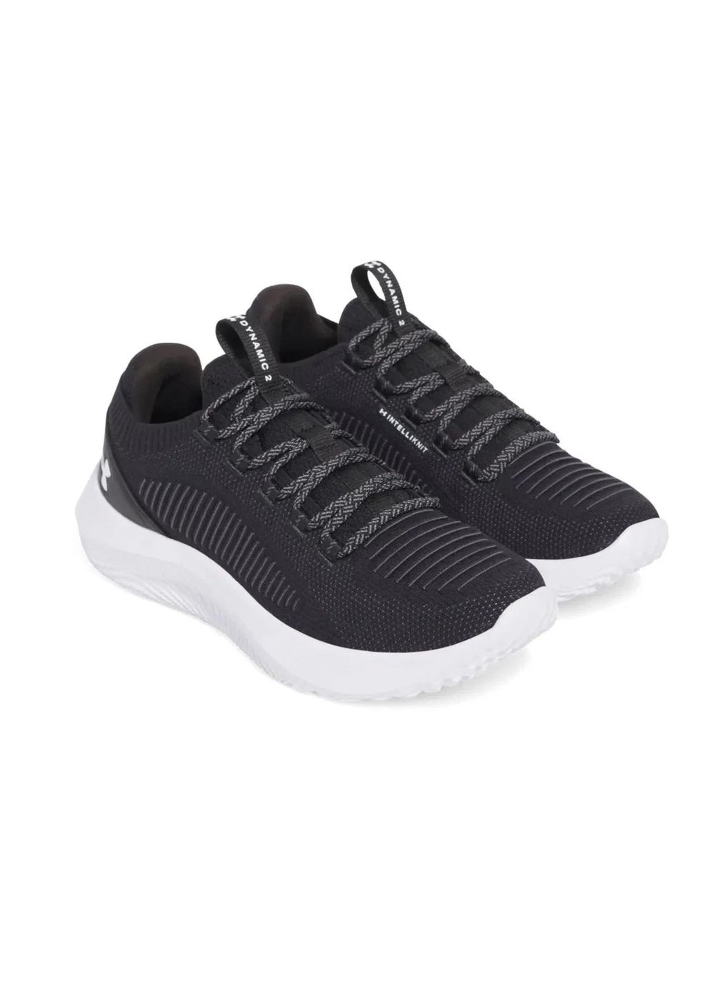 Черно-белые летние кроссовки мужские ua dynamic 2 (3028076-002) Under Armour