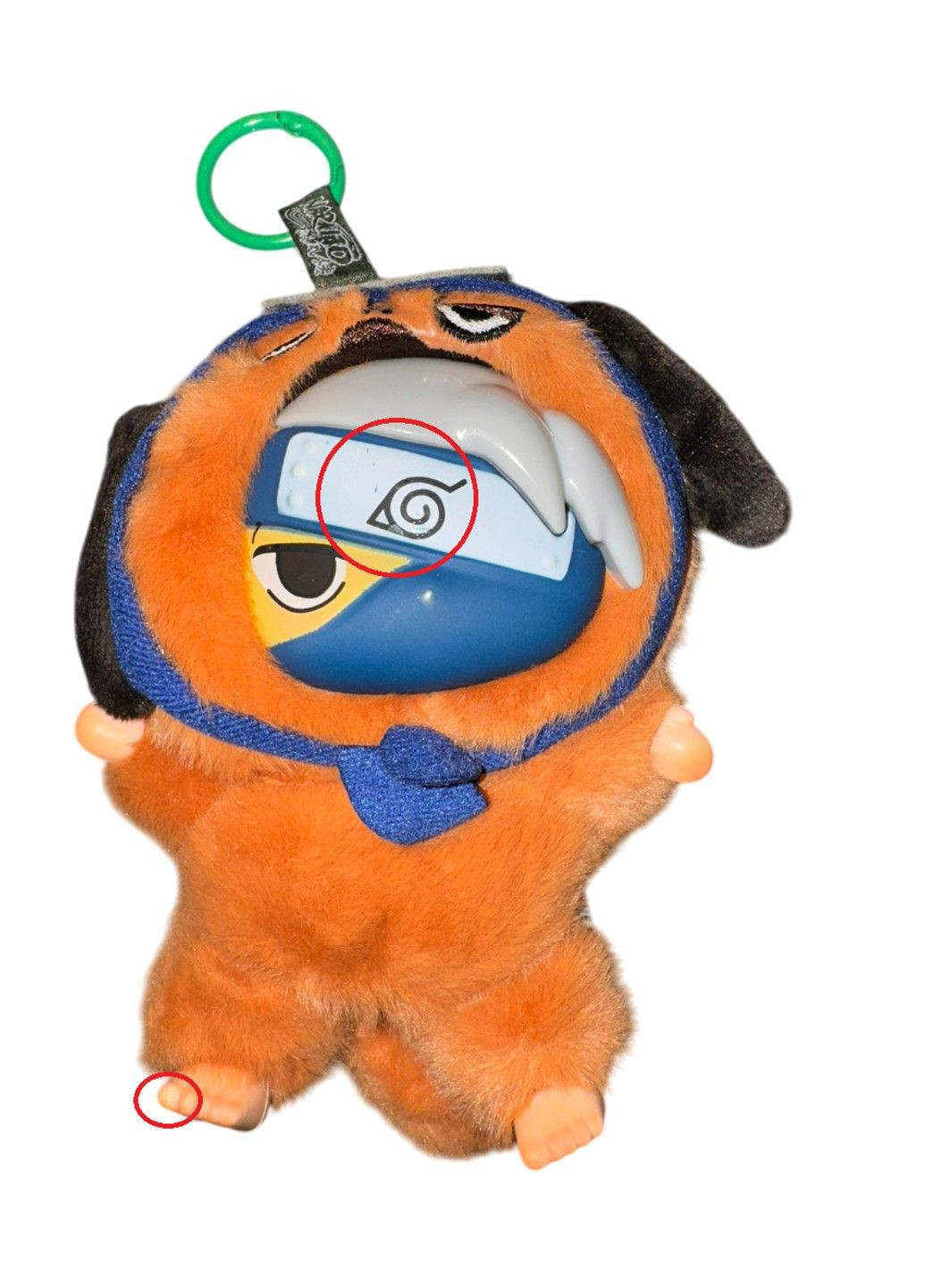 Уцінка м'яка іграшка брелок аніме Какасі Хатаке Наруто Naruto в стилі Лабубу 14см No Brand (361162463)