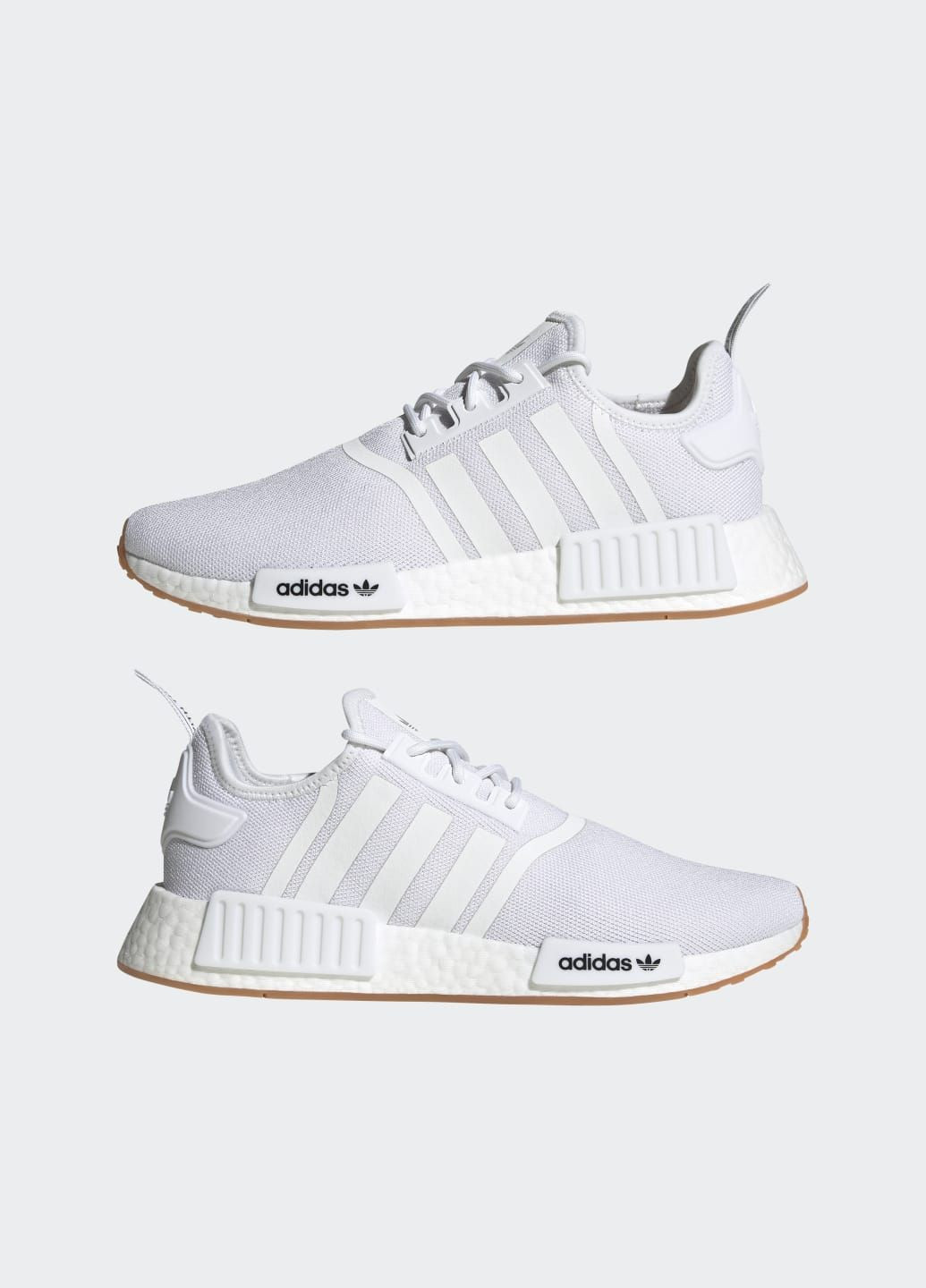 Білі літні кросівки nmd_r1 primeblue adidas