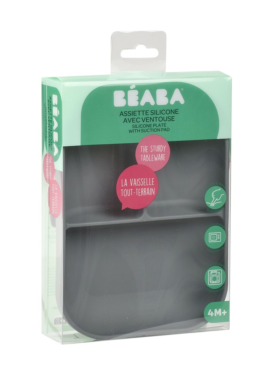 Тарелка силиконовая порционная, минерал () Beaba 913548 (328398538)