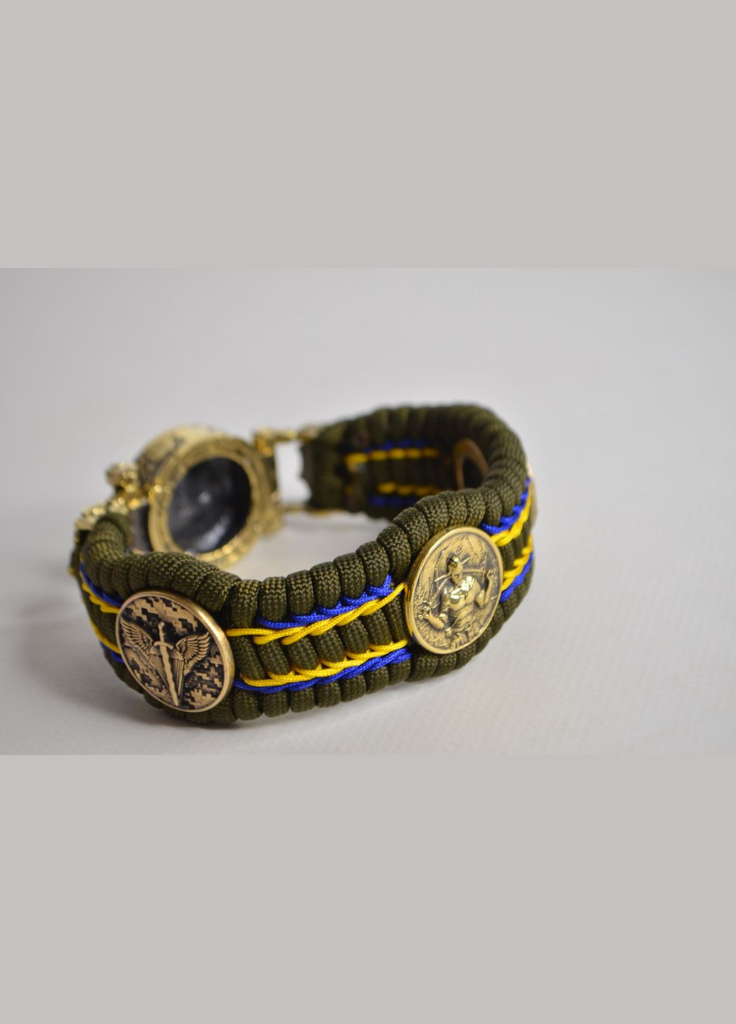 Браслет с флагом, казаком, символом ДШВ и символом минометчиков из латуни ручного литья + брелок в подарок No Brand (350354555)