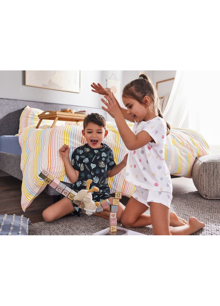 Темно-синя демісезонна футболка бавовняна з принтом для хлопчика lidl 460754 темно-синій Pepperts