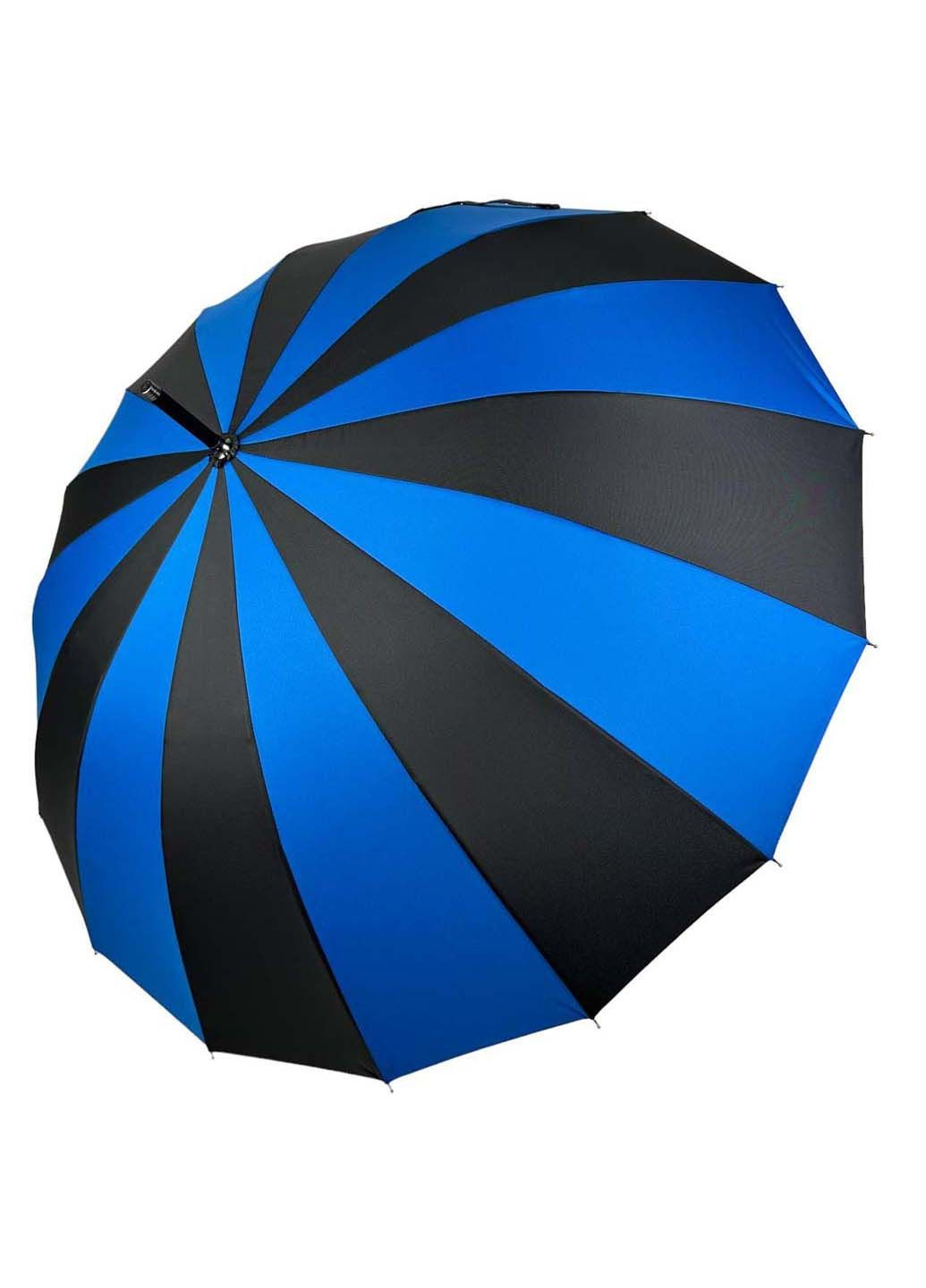 Жіноча парасолька-тростина на 16 спиць з контрастними секторами Toprain (289977551)