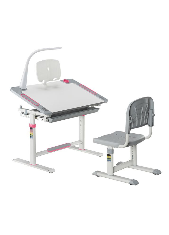 Комплект FunDesk парта + стілець трансформери Cubby Lupin Pink (353686421)