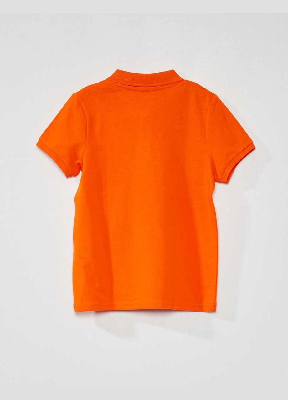 Оранжевая детская футболка-поло лето,оранжевый, для мальчика Kiabi