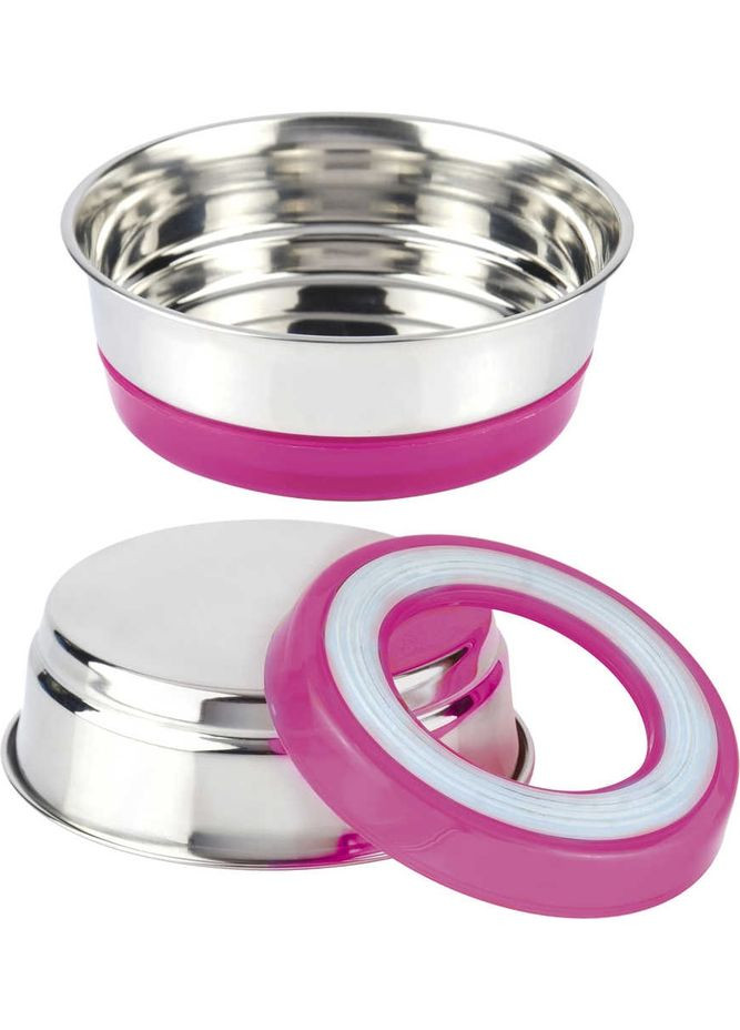 Миска Neon на резинке нержавеющая 0.2 л 12 см (8023222140011) Croci (311216091)