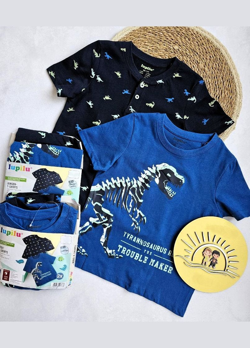 Синя літня набір футболок Lupilu Футболка
