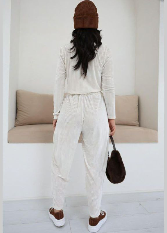 Вельветовий кроп топ з довгим рукавом Reyon (313448667)