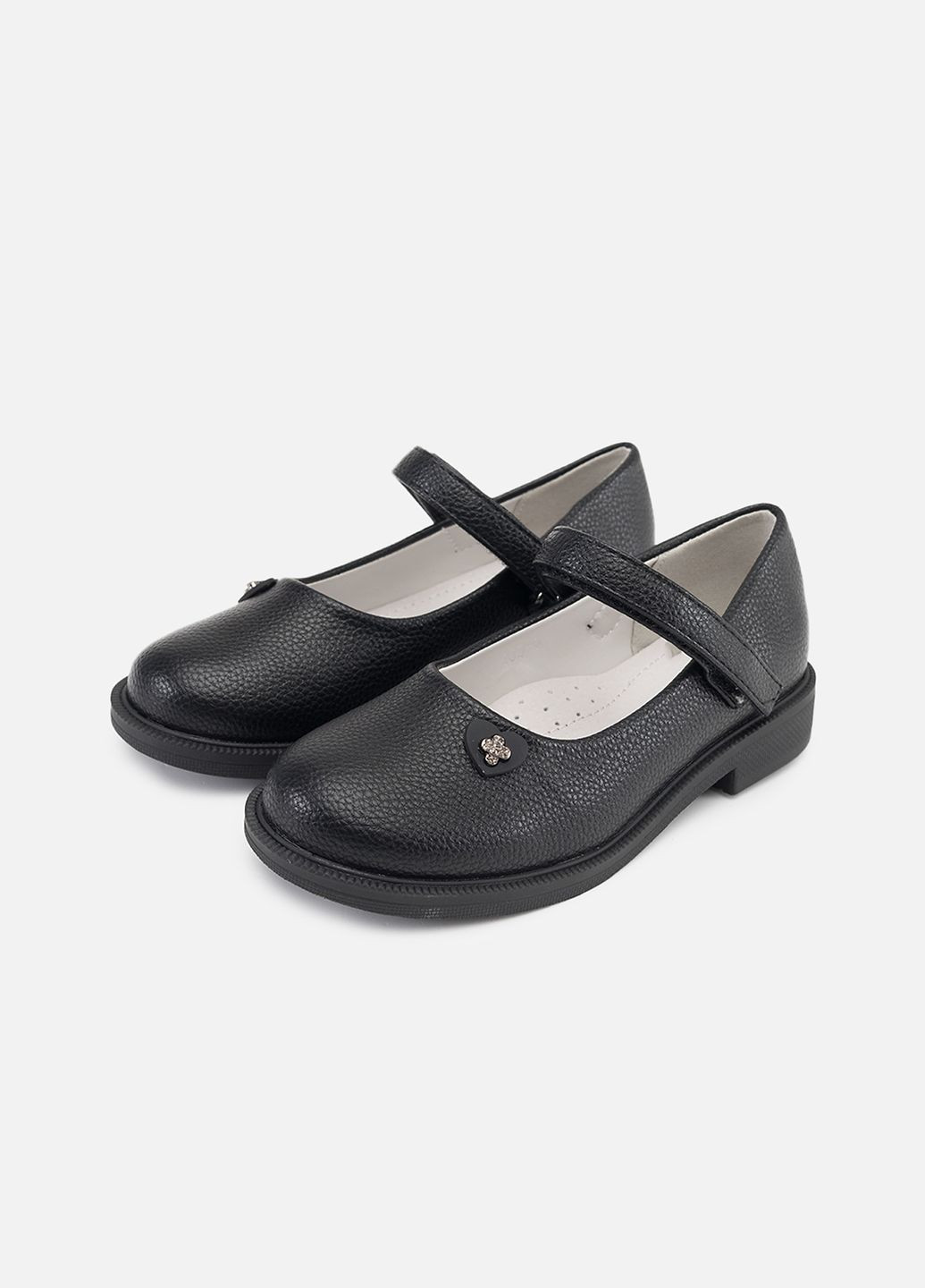 Черные туфли для девочки цвет черный цб-00253050 Yuki