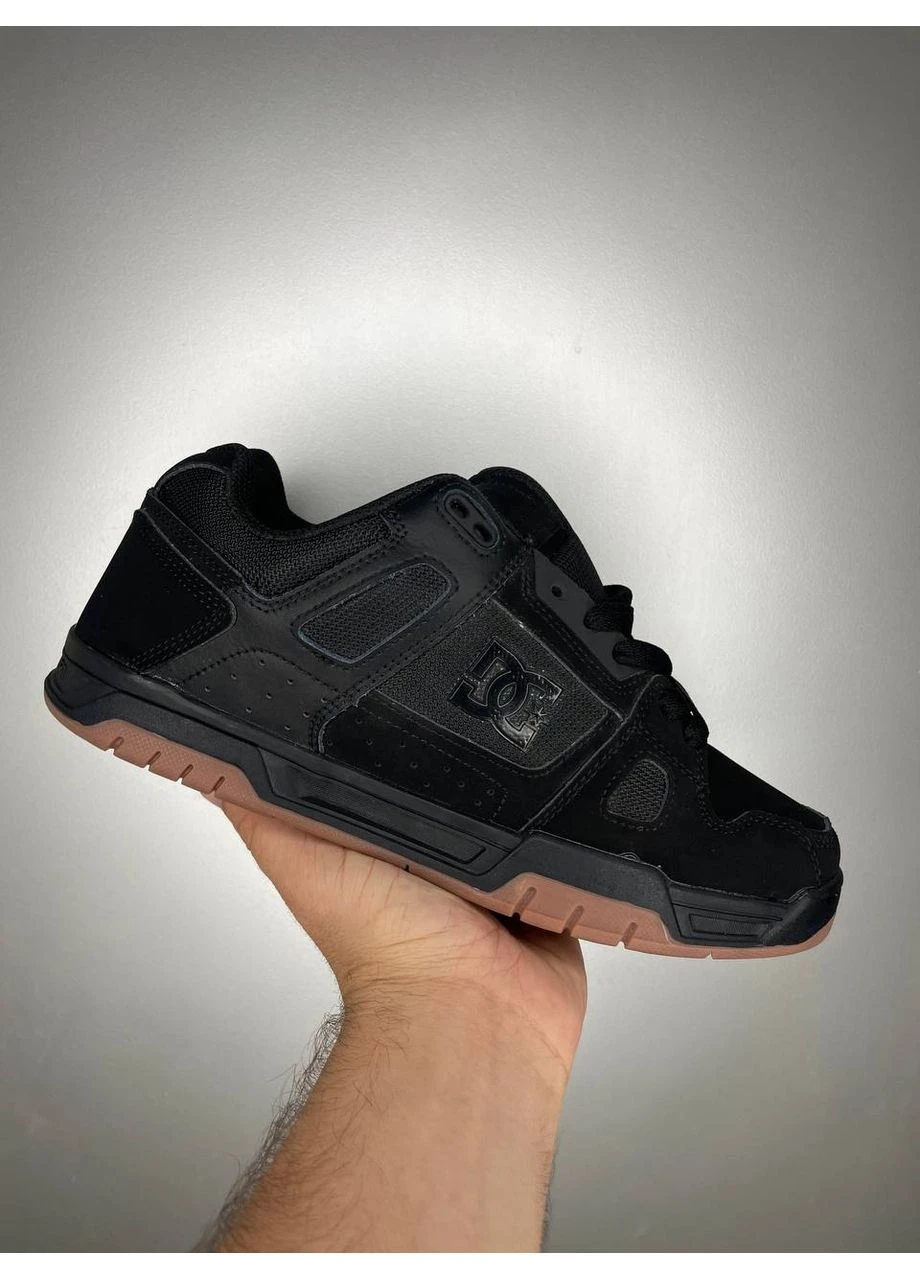 Черные летние кроссовки dc stage black brown дс No Brand