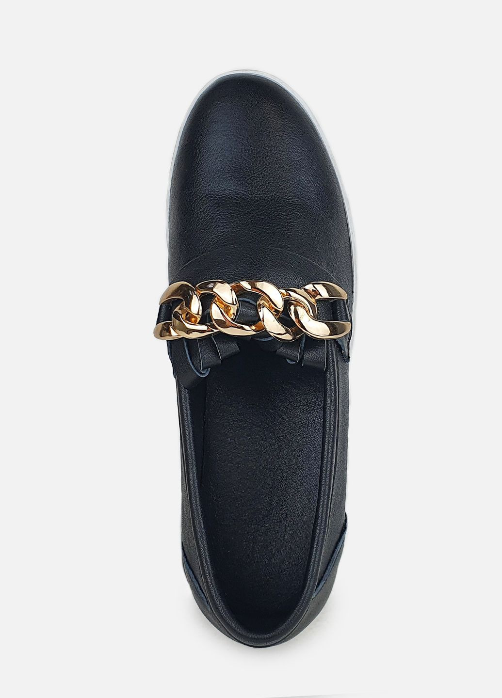 Черные слипоны женские кожаные черные на танкетке весенние осенние,, 505-2 черкслы, 36 Baoli