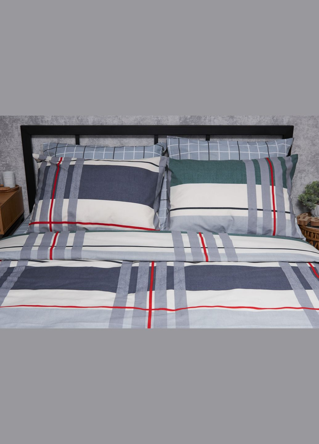 Комплект постільної білизни Бязь Gold Люкс «» Сімейні 143х210х2 наволочки 2х40х60 (MS-820004715) Moon&Star Cloudy (293148062)