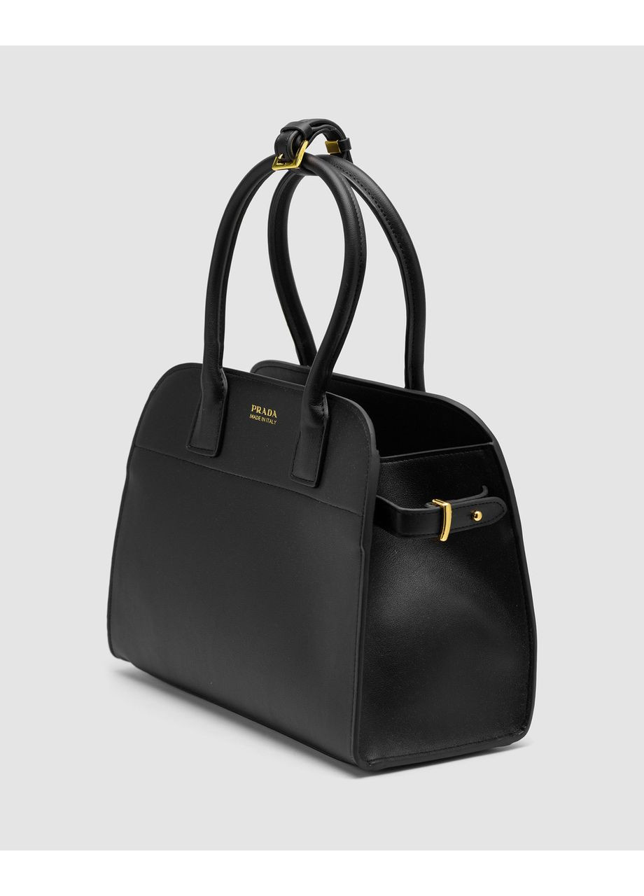 Женская сумка Medium Black Leather Tote Bag No Brand (355343424)