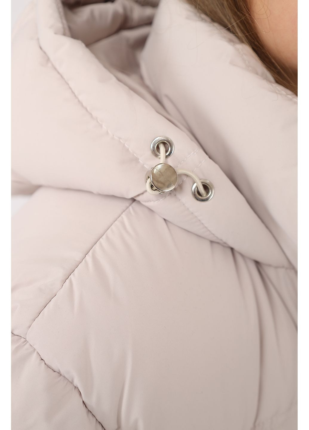 Молочная зимняя куртка для девочки цвет молочный цб-00282360 Yuki