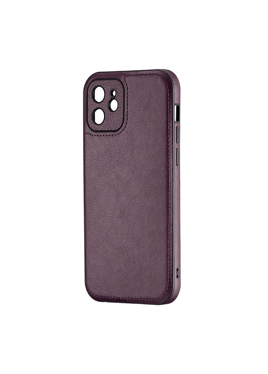 Чохол Jinduka Leather TPU захист камери для iPhone 12 фіолетовий Case (370166925)