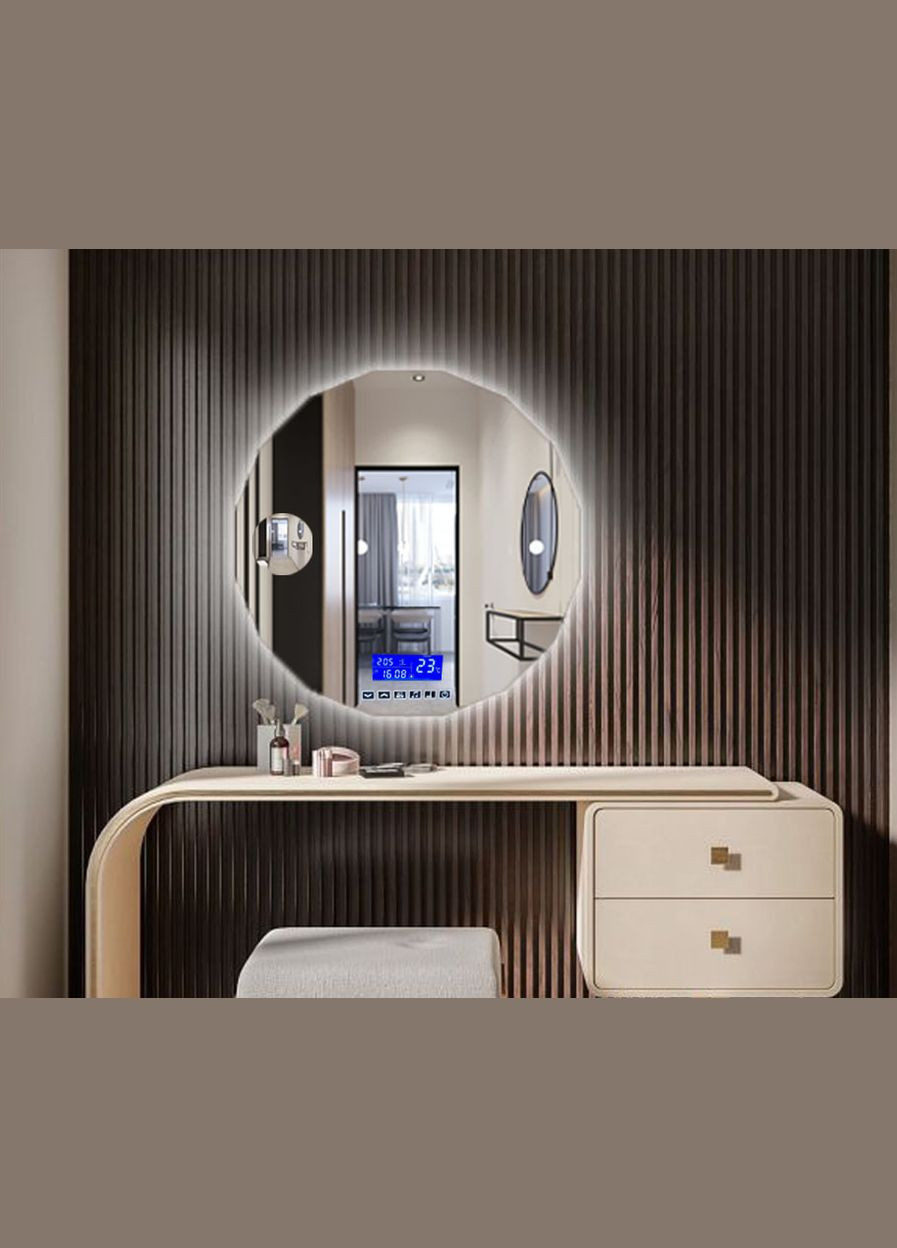 Зеркало Costa (70 х 70) c LED- подсветкой, Smart-блоком, подогревом и линзой ХАСТ (302810997)