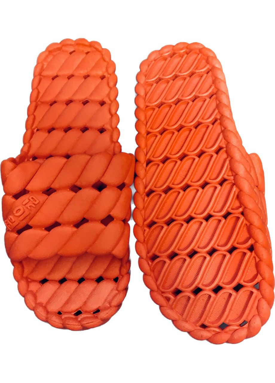 Розовые шлепанцы женские неоновые розовые 38 размер 36 No Brand