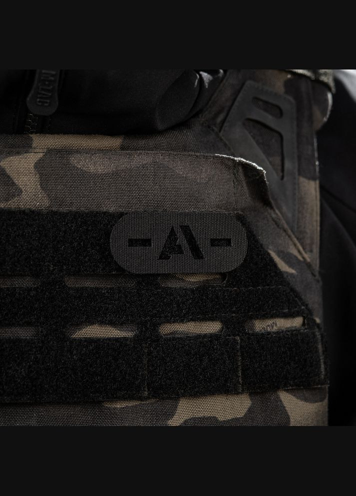 Нашивка група крові -A- наскрізна Laser Cut Black M-TAC (315339203)