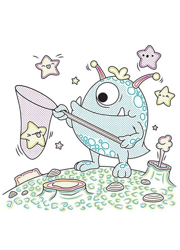 Дитяча книжка-розмальовка "У космосі" 1806012, 12 сторінок No Brand (365638867)