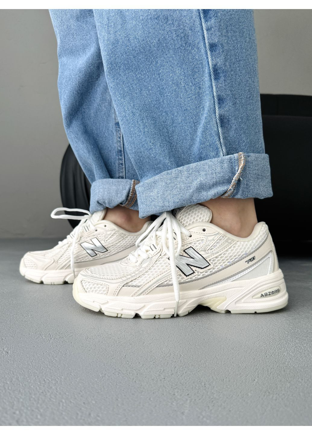 КРОСІВКИ ЖІНОЧІ NEW BALANCE 740 BEIGE НЬЮ БЕЛАНС 740 No Brand бежеві демісезони (367173397)