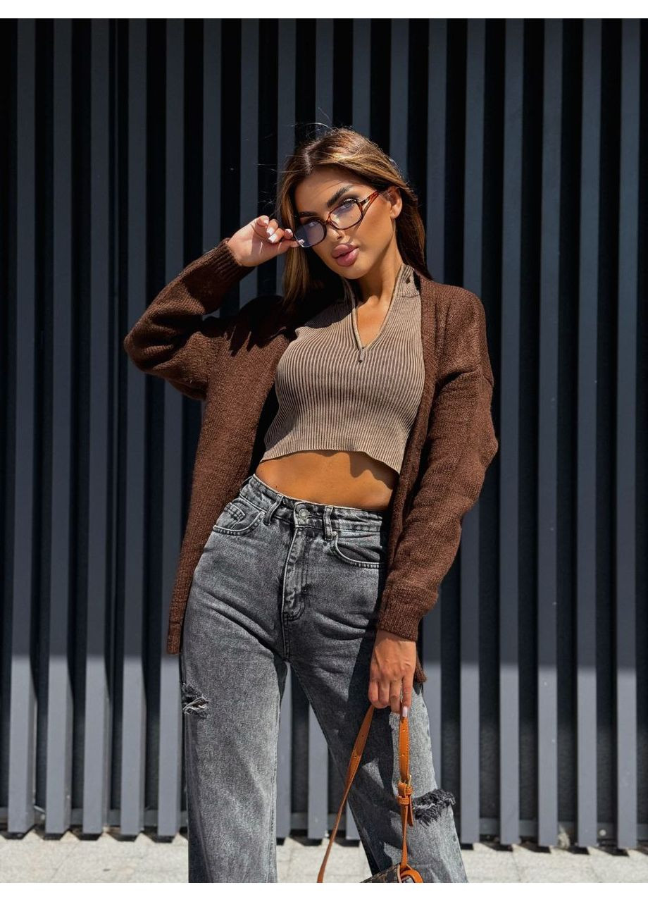 Кардіган в стилі OVERSIZE – Розмірна сітка в описі GD/GL Модний простір (360476295)