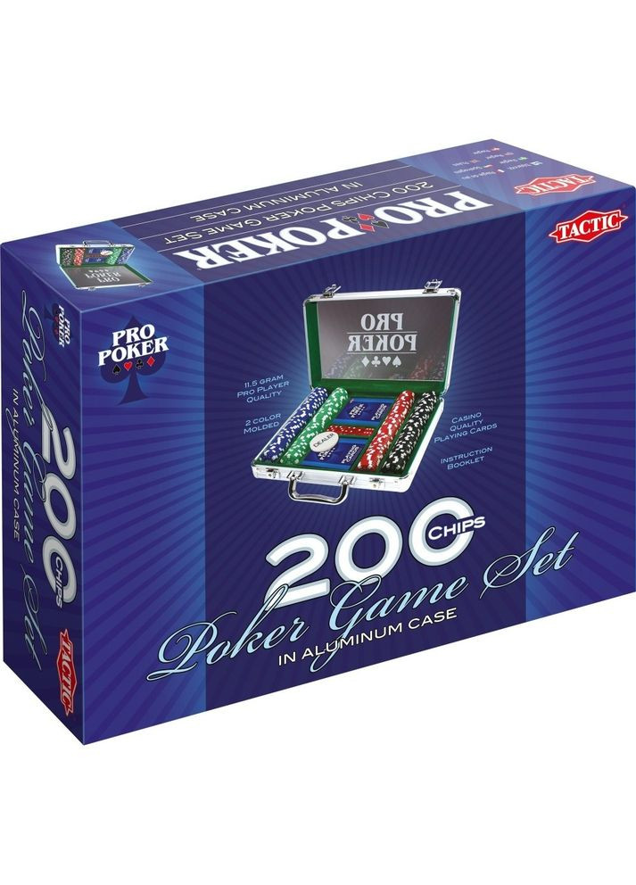 Набор для игры в покер в алюминиевом кейсе (03090) Tactic 3090 (361497874)