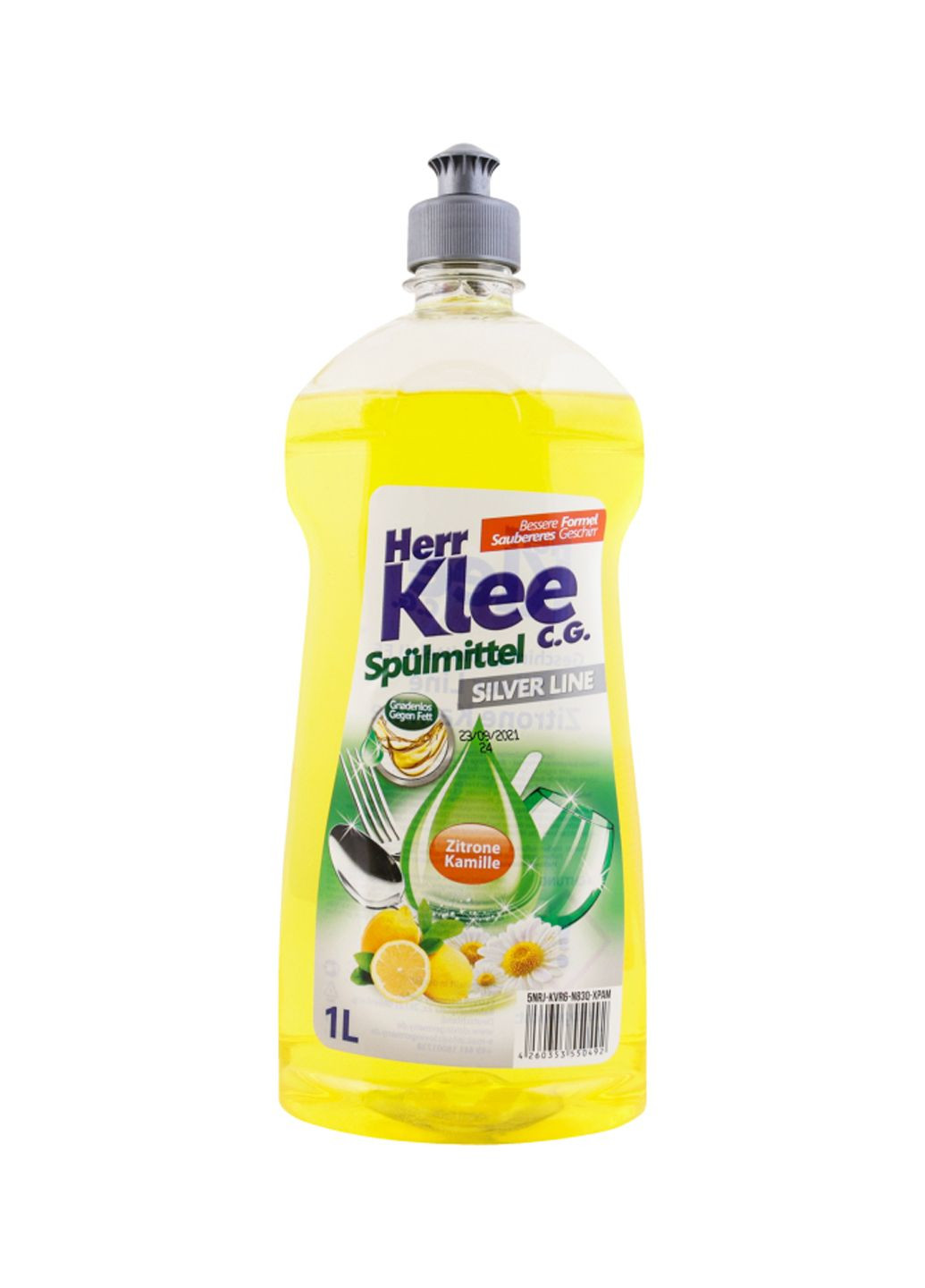 Рідина для миття посуду zitrone kamille 1000 мл (4260353550492) Klee (380039781)