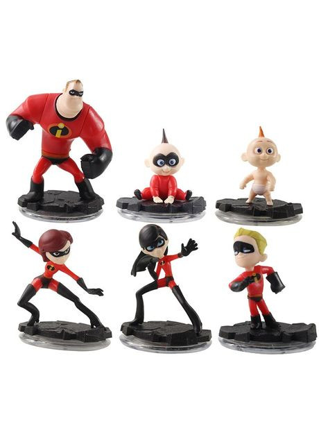 Суперсімейка фігурки Incredibles для дітей 6 шт. 3,510 см NECA (280258081)