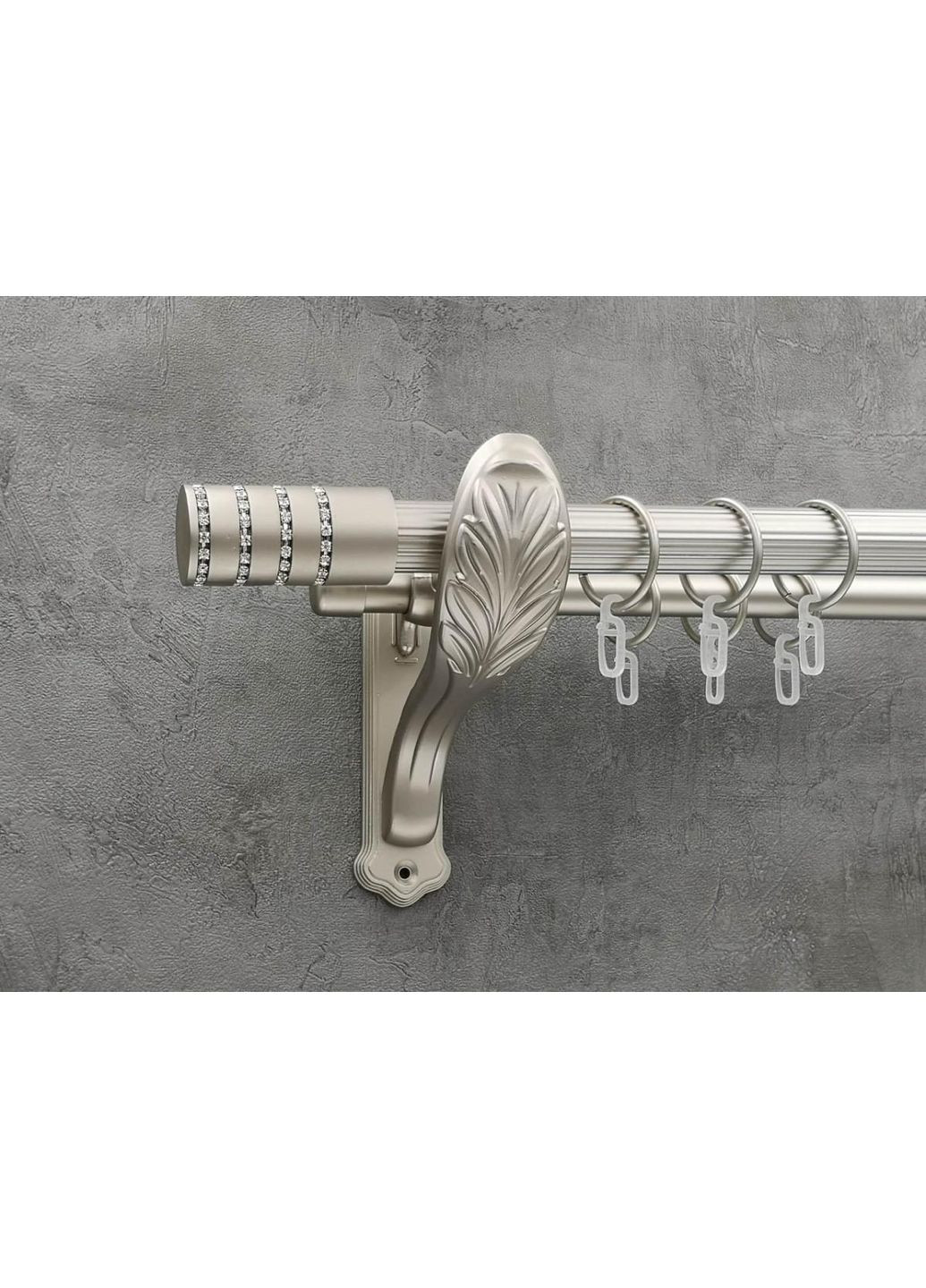 Карниз Барамела рифлена штанга подвійний ретро 25/19 мм 300 см Сатин Quadrum (352778324)