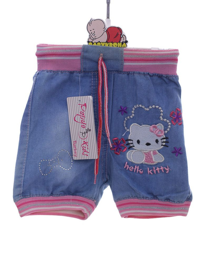 Шорты джинсовые для девочки Китти голубой 86 см (38536) BABYKROHA (315721109)