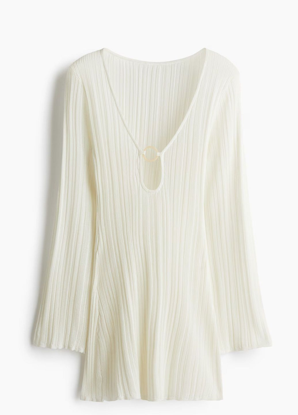 Білий пляжна сукня H&M однотонна