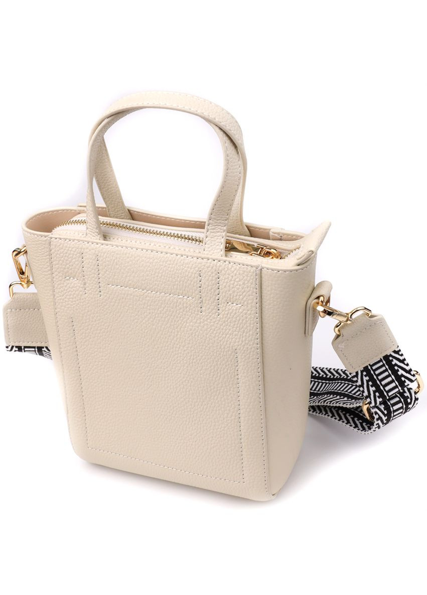 Сумка для жінок із натуральної шкіри з модним трапецієподібним кроєм 22917 Vintage (351508203)