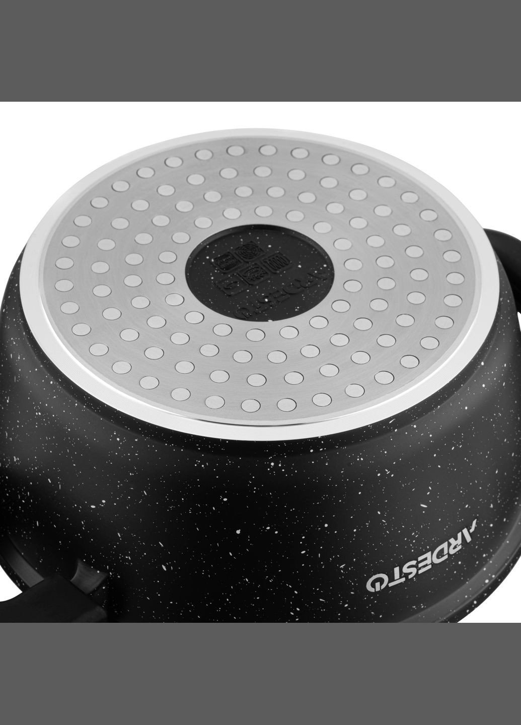 Каструля зі скляною кришкою Gemini Anzio, 1.2л, алюміній, чорний Ardesto (314748621)