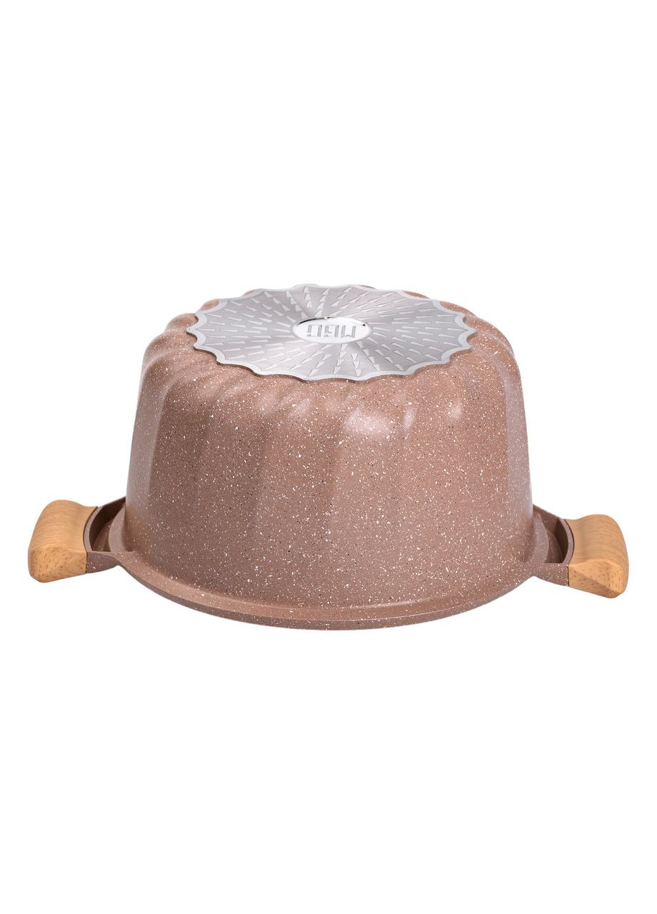 Алюмінієва каструля (8 л), Ø28 см, з кришкою, з антипригарним покриттям MGC HP-4-434CO Jooki (358706693)