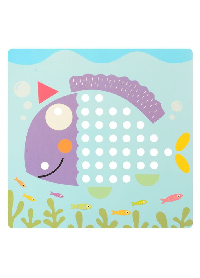 Детская мозаика с трафаретами животных M7E, 240 деталей (6 цветов) QML (308996921)